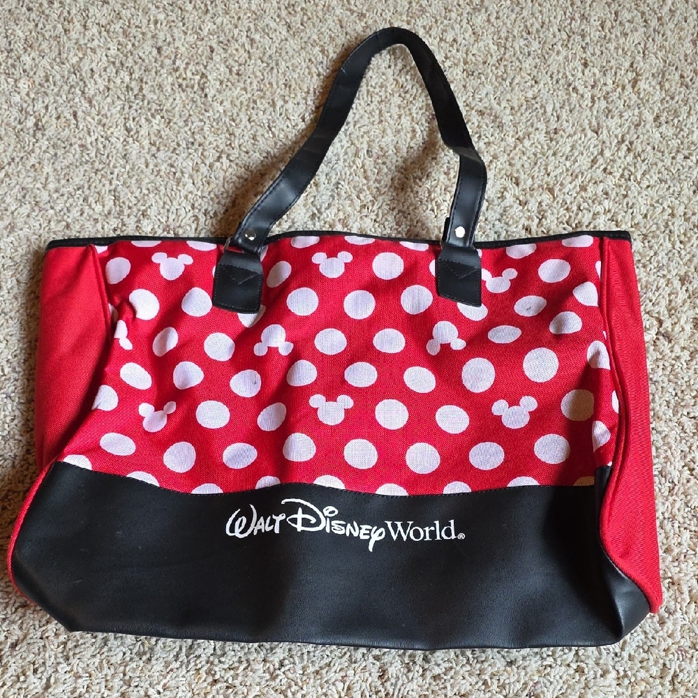 Disney Polka Dot Red and Black Tote